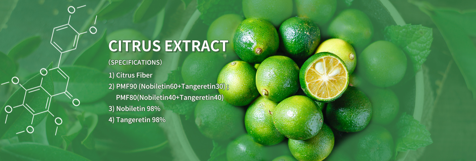 Citrus extract Tangeretin Nobiletin Sinennsetin Metoxyquercetin